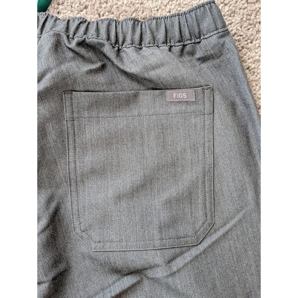 Figs Pisco Basic Scrub Pants Mens Large Comfort Gray NWT Stretch Pockets
